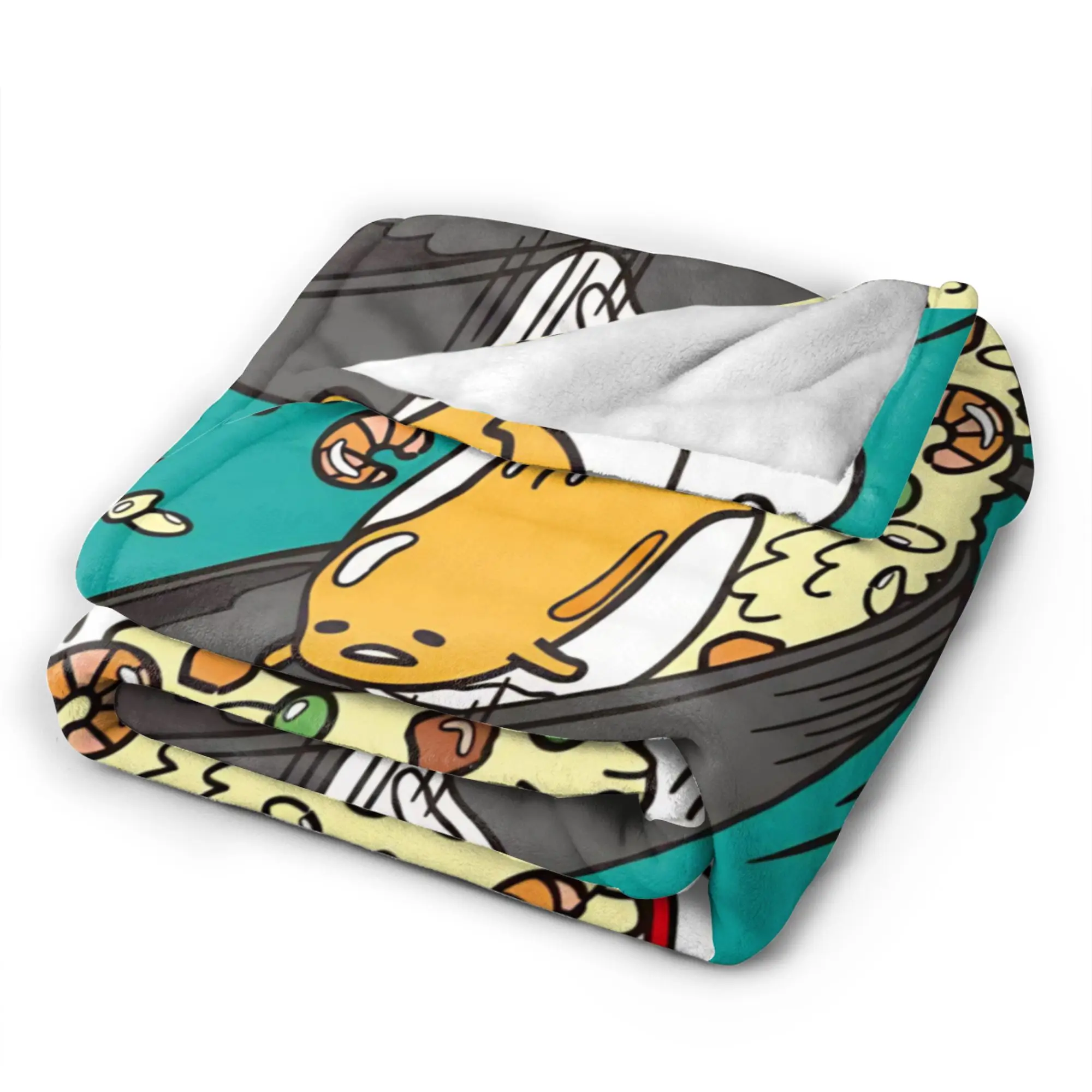 كسول البيض Gudetama بطانية قطيفة صبي فتاة الفانيلا رمي بطانية للأريكة كرسي لينة تصميم جودة المفرش هدية عيد ميلاد