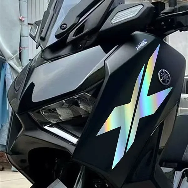 

For YAMAHA XMAX X-MAX 300 Motorcycle Front Body Headlight Sticker Fairing Protector Sticker Decal X XMAX - 4