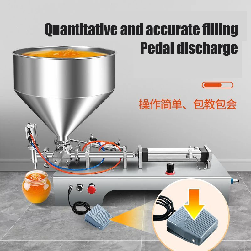 

Коммерческая машина для розлива пасты с одной головкой, автоматическая машина для наполнения количественного нагрева и перемешивания типа педали