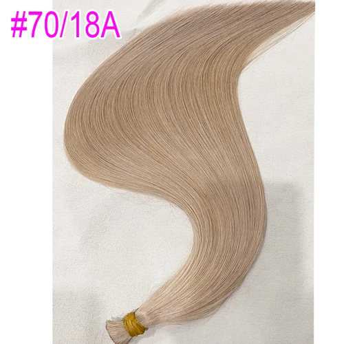 Imagen 2 del producto 100% extensión a granel de cabello humano virgen Real 613 cabello rubio 12a tejido para trenzar sin procesar sin trama reflejos de cabello liso