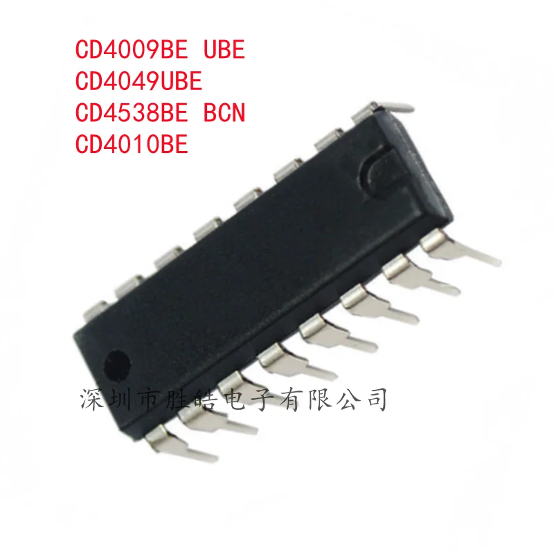 

(10PCS) NEW CD4009BE UBE 4009 / CD4049UBE 4049 / CD4538BE BCN 4538 / CD4010BE 4010 Straight Into DIP-16 Integrated Circuit