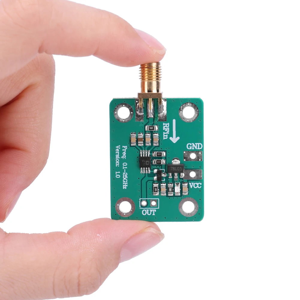AD8313 무선 주파수 감지 모듈 -72dBm -2dBm 0.1-2.5GHz RF 전력 검출기 7-15V RF 전력 분석기 보드