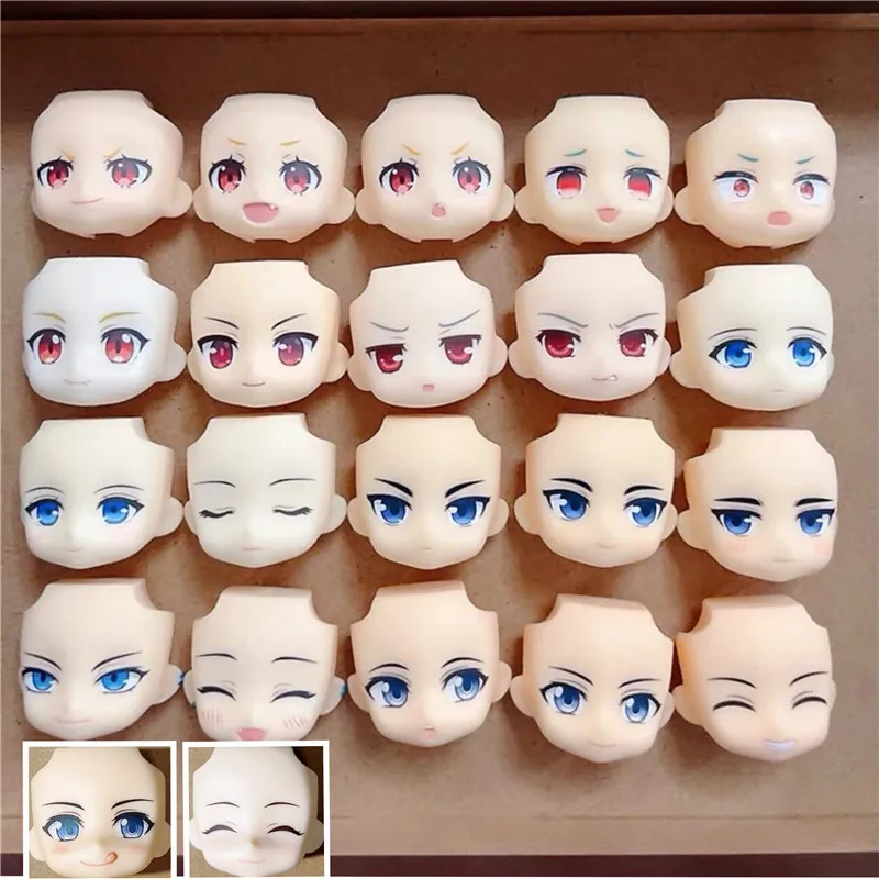 New GSC Clay Cute Doll Replacement Face， for Obitsu11、OB11、1/12bjbd Doll Accessories Toy Boy Girl Doll Face