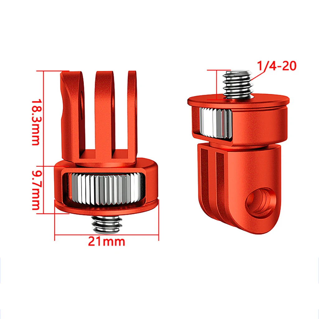 1/4 Schraube Konverter Mini Stativ Adapter für Gopro Hero 12 11 10 9 8 7 Eken Sjcam für Insta360 für DJI Action Kamera Zubehör – Detail 10
