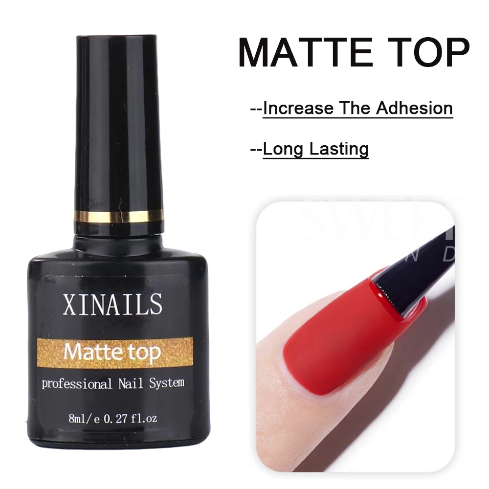 1/3 szt. 8ml Zestaw Żeli Funkcjonalnych do Paznokci z Baza, Lakierem Żelowym i Błyszczącym Top Coat, Matowym Top Coatem do Manicure i Salonu Paznokci