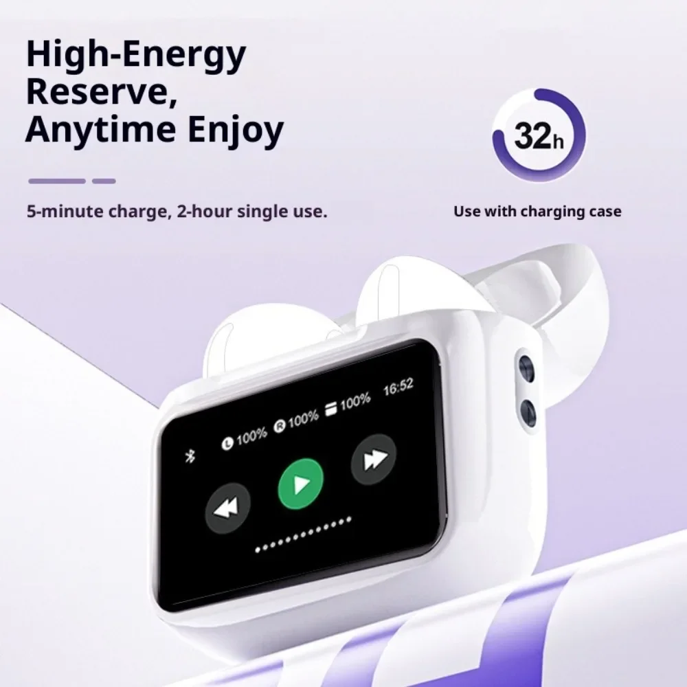 Wireless Bluetooth Headphones Fashionable High Appearance Value Noise Cancellation Ultra Long Battery Life for Business Office S