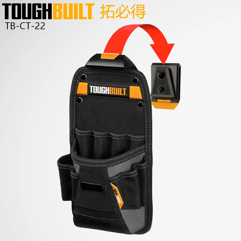 TOUGHBUILT TB-CT-22 Aufbewahrungsset für kleine Techniker, Werkzeug-Hüfttasche mit ClipTech-Schnellverschlusssystem