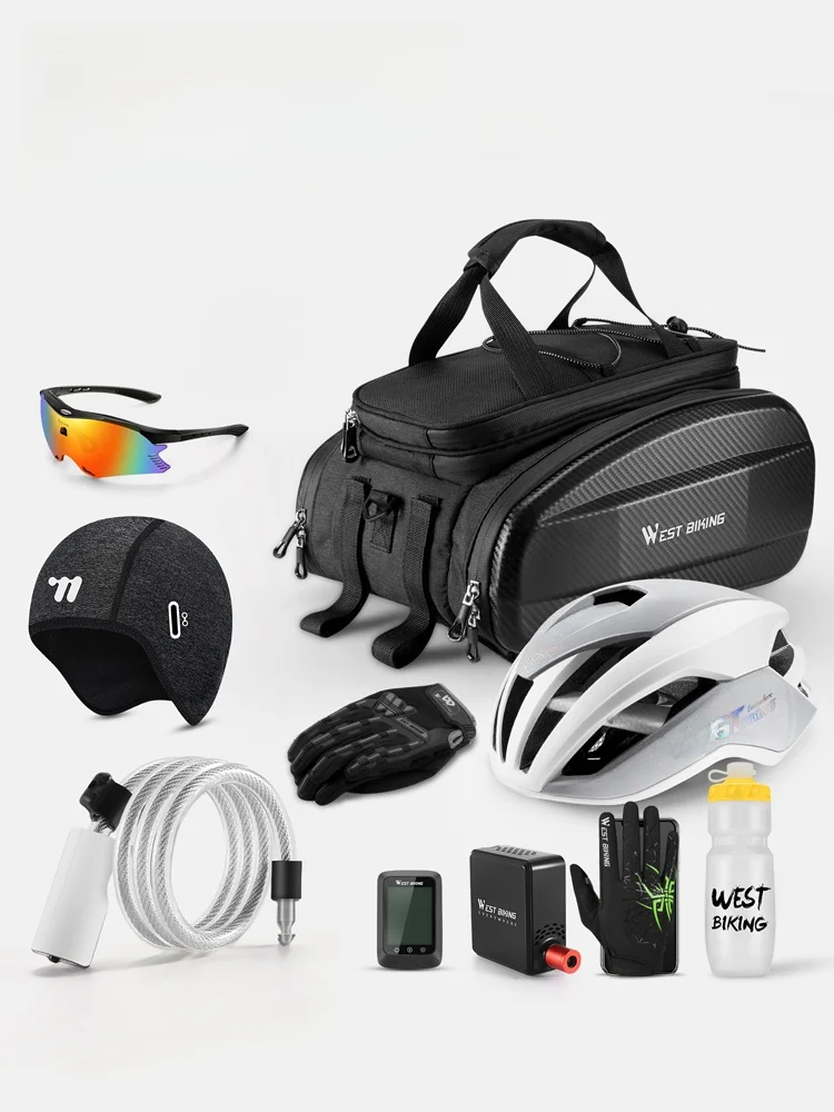 

Large Capaci Waterproof Bicycle Rear Cargo Bag Mountain Bike Ra Tail Bag Single Bike Riding Equipment West Rider Brand