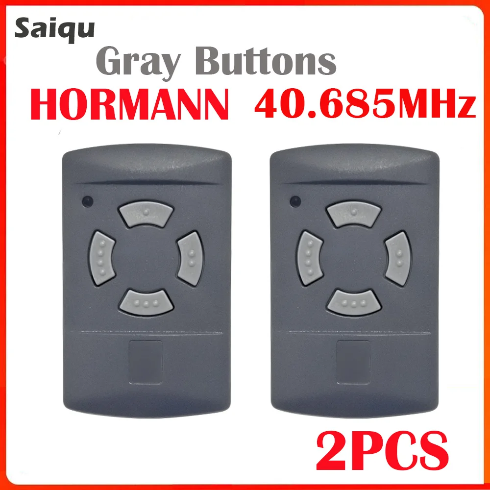 

HORMANN 40.685MHZ HSM4 HSM2 HS2 HS4 2PCS Duplicator Grey Button 4 Channel Garage Door Remote Control HORMANN 40.685MHZ Opener