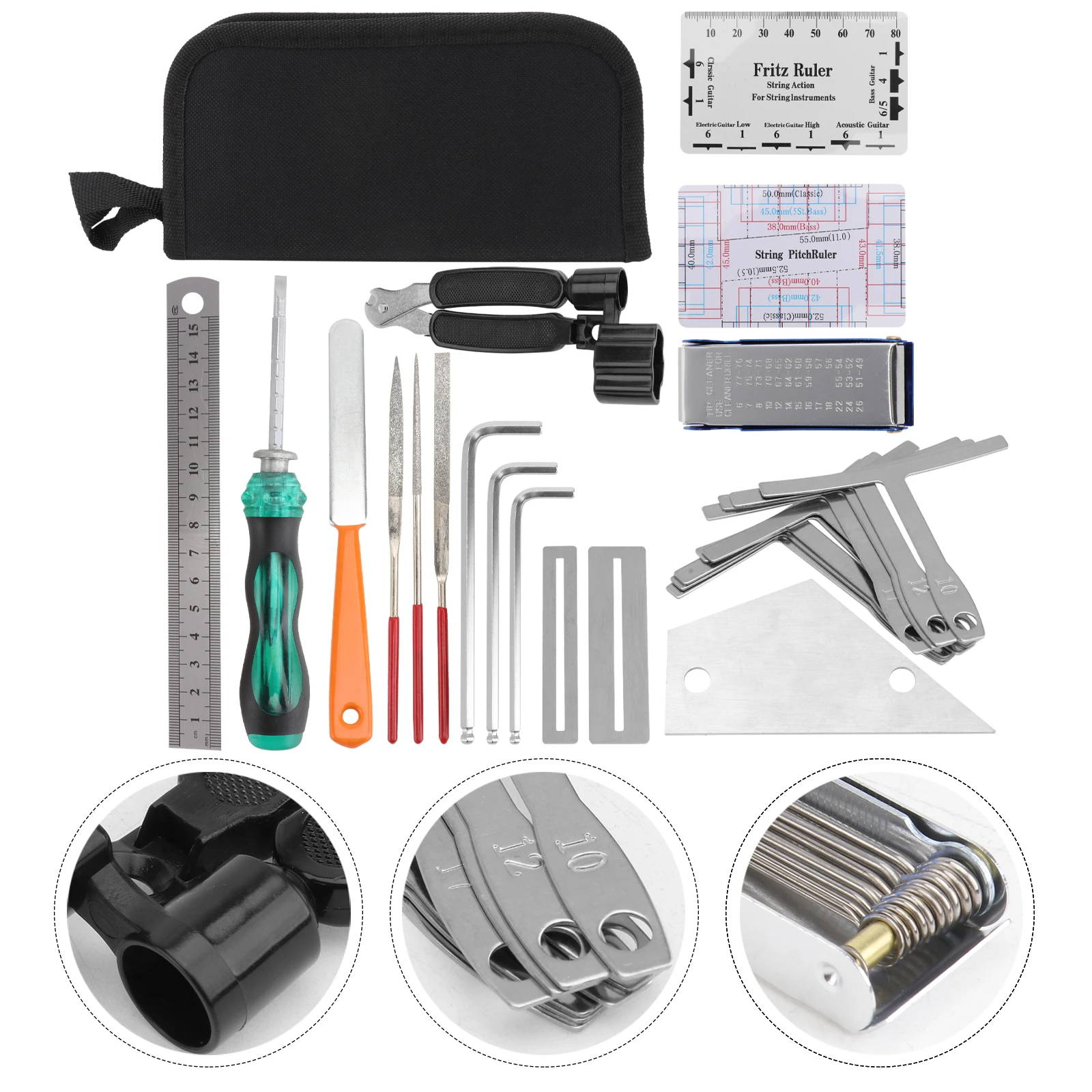 

Guitar Maintenance Tools Durable Clean Accessories Repair Kit for Rubber Repairing
