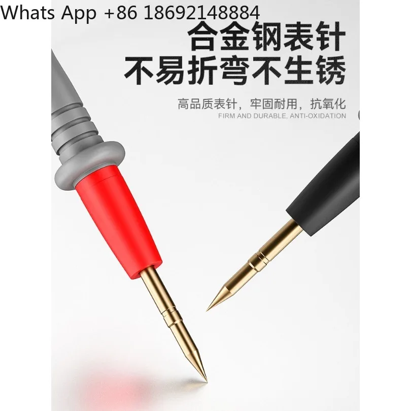 Multimeter Test Leads Ultra Sharp Probe Silicone Cable High Precision Multimeter Accessories