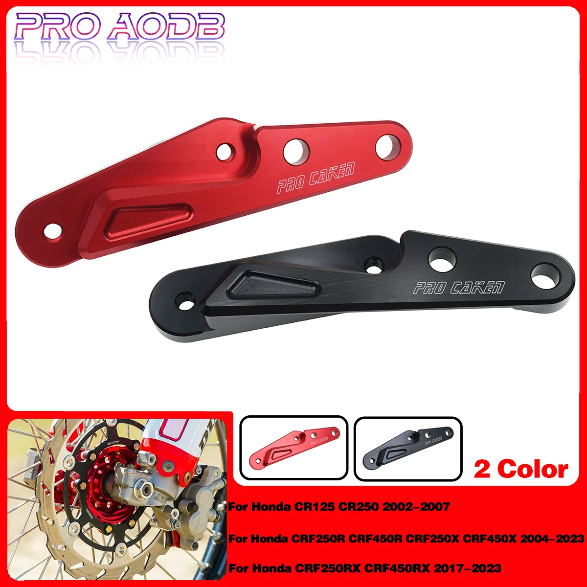 

320MM Front Floating Brake Disc Brake Caliper Bracket For Honda CR CR125 CR250 CRF250R CRF450R CRF250X CRF450X CRF250RX CRF450RX