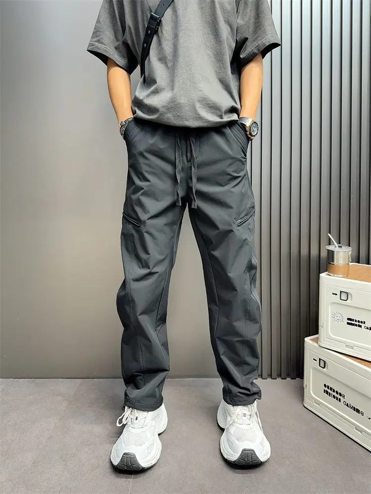 트레킹 야외 일반 남성 카고 바지 오토바이 저렴한 미적 고품질 코튼 나일론 루즈 레귤러 핏 남성 바지