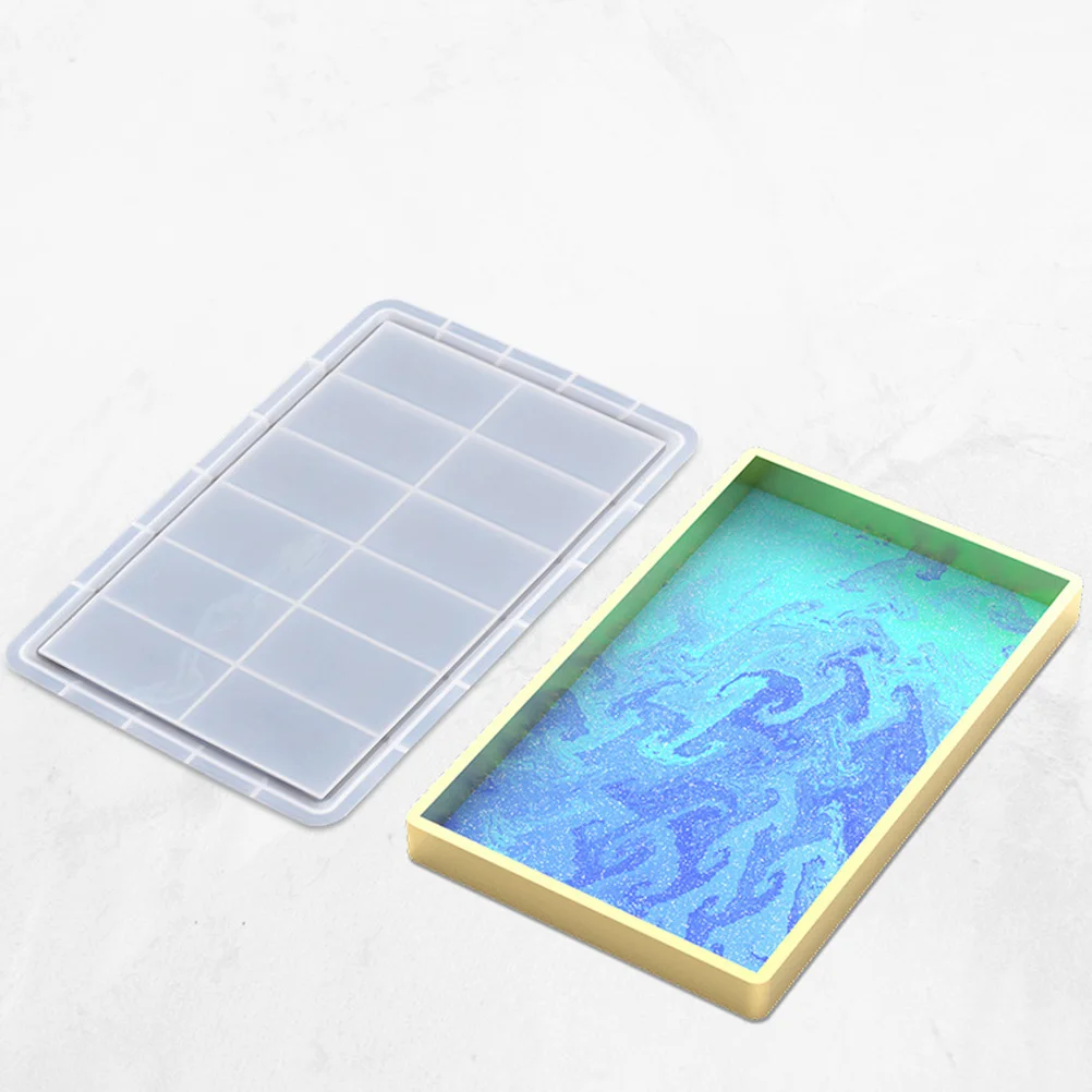 

Crystal Glue Drop Tray Silicone Mold DIY Resin Craft Lightweight Compact Storage Display Jewelry Accessories Snack Tray Mold