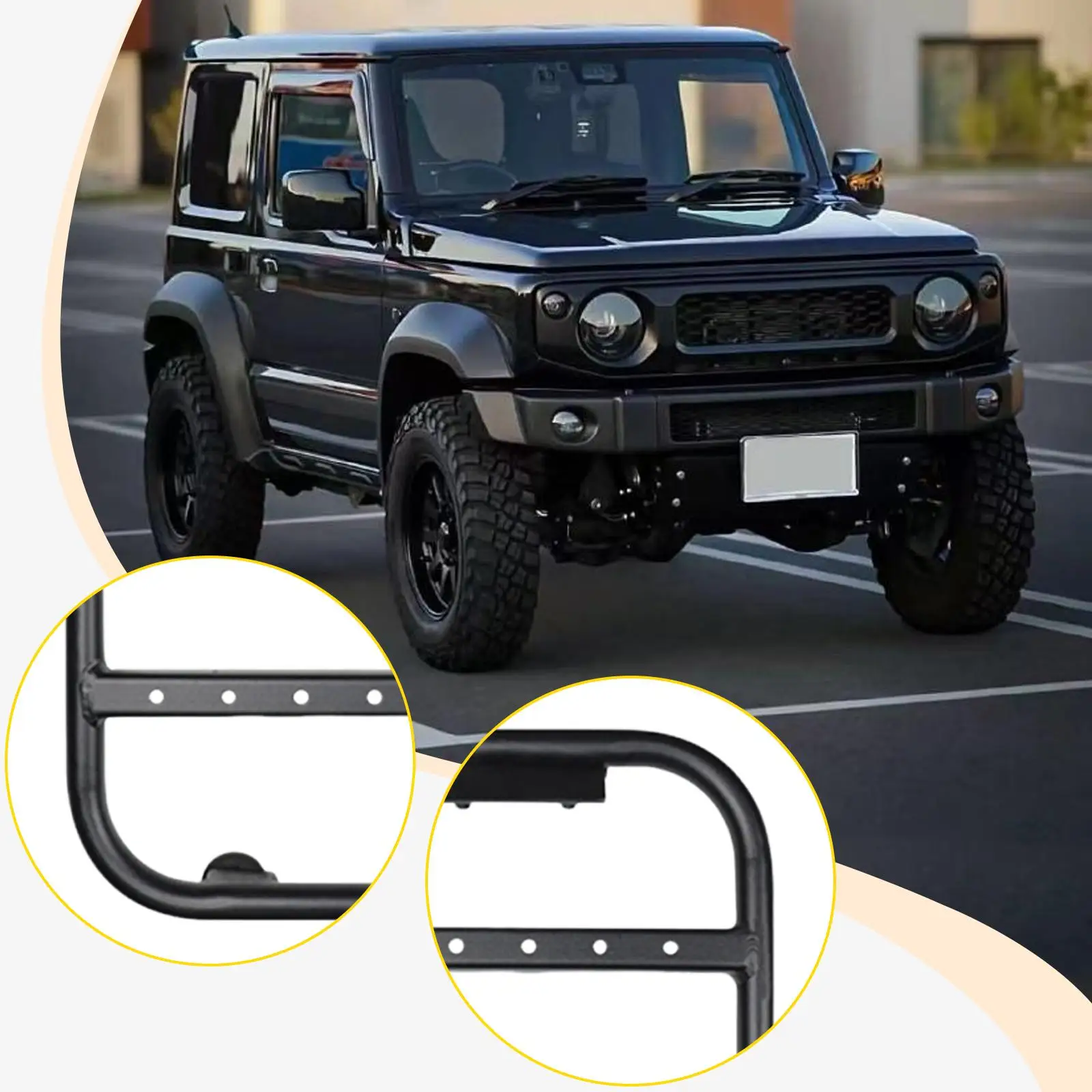 

Rear Window Ladder Car Roof Rack Ladder Exterior Accessories for Suzuki Jimny Jb64 Easy to Install Replacement Attachment