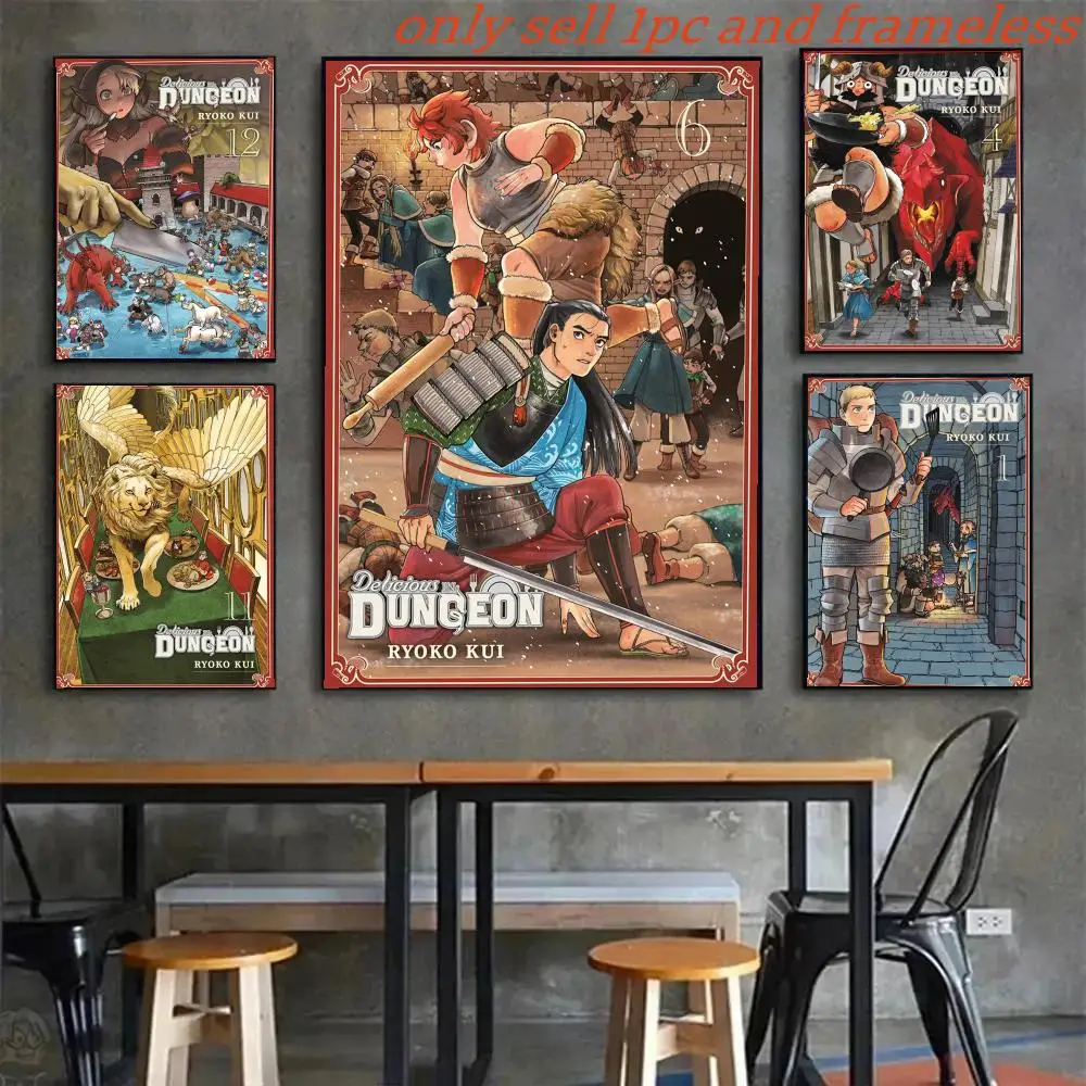 ANIME D-Delicious In D-Dungeon Poster Poster Home Prints Wall Painting Bedroom Living Room Decoration Office Sticky Wall