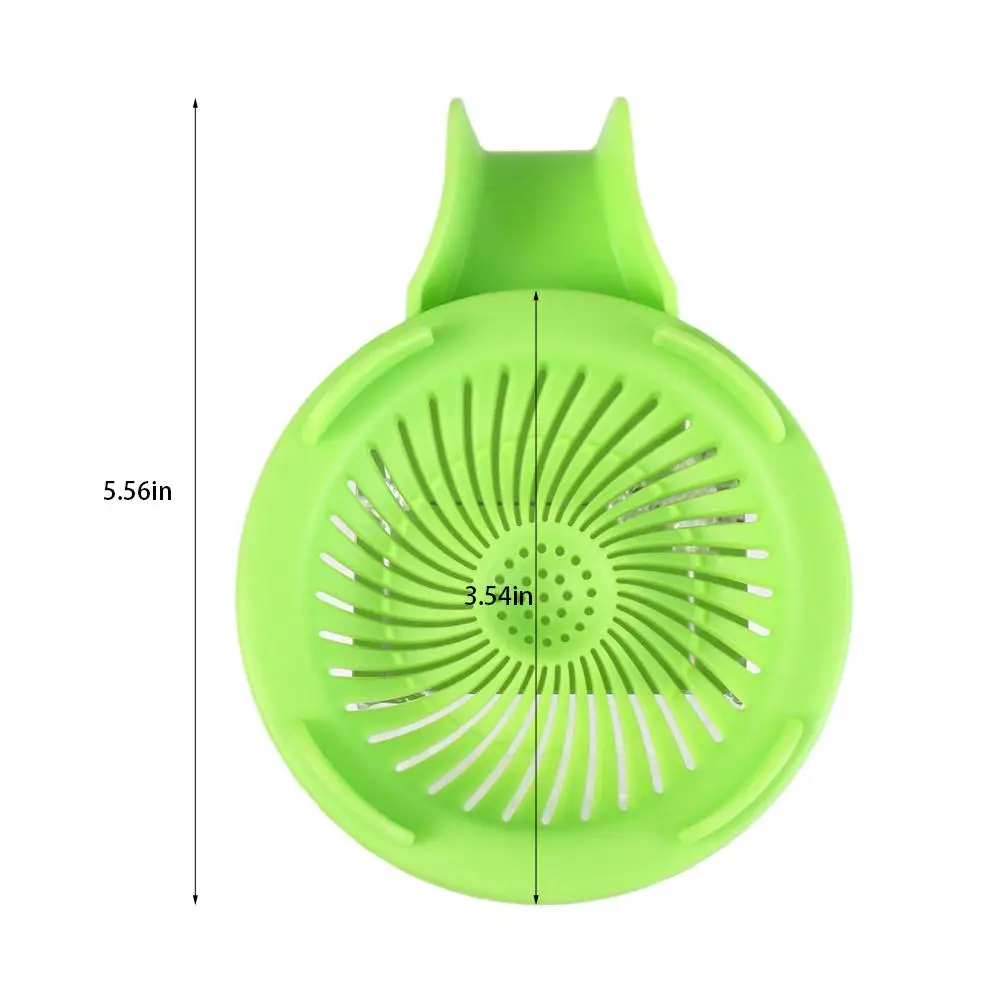Germination Plastic Sprouting lids Mesh Green Strainer Lid 86mm with handle Sprout Maker For Wide Mouth Mason Jars
