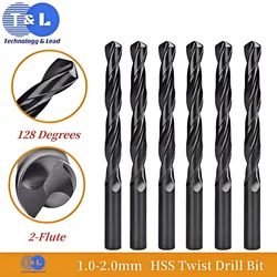 T&L 1.0/1.3/1.5/2.0mm HSS Cobalt Coated Twist Drill Bit Set Core For Wood Metal Hole Cutter Stainless Steel Wood Metal Drilling