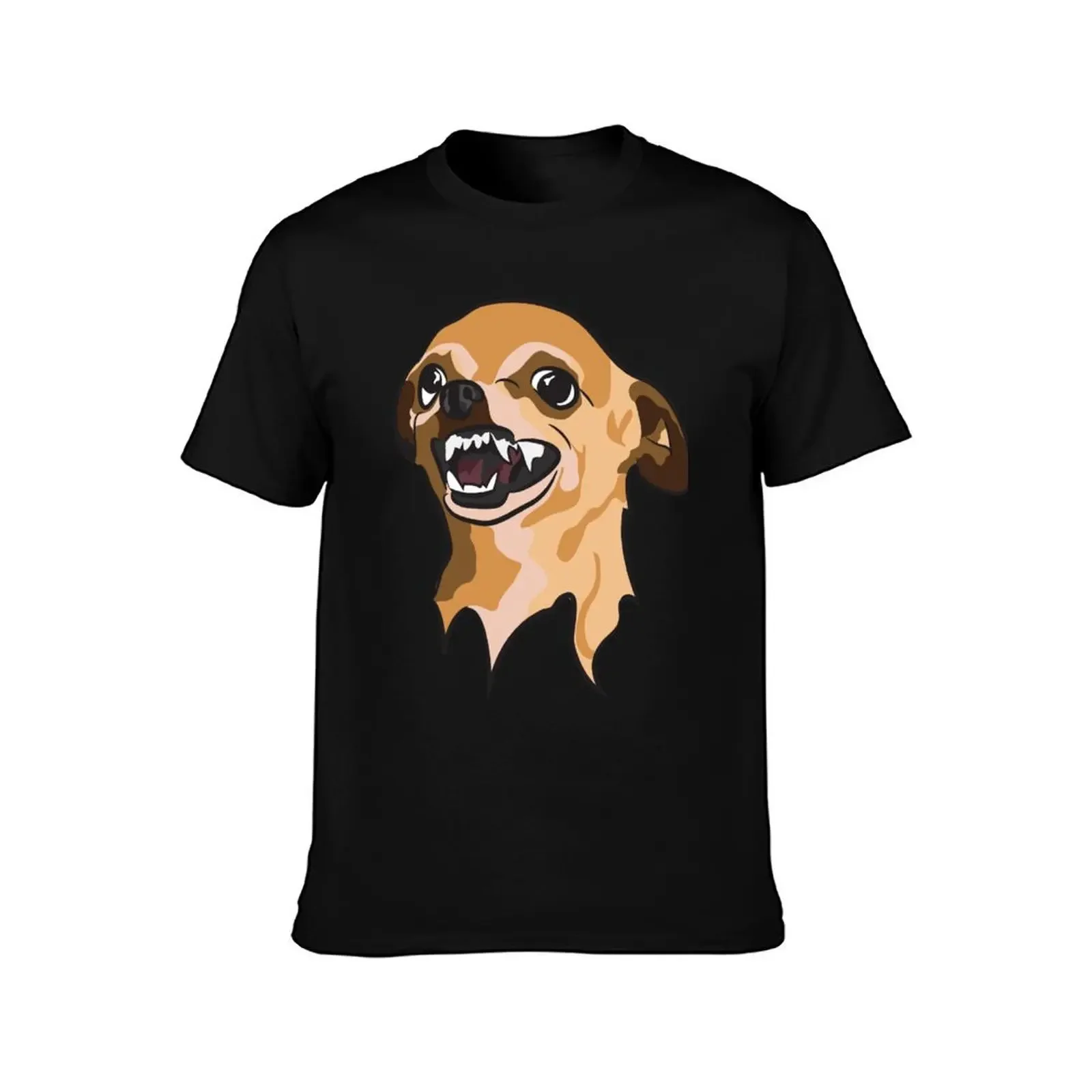 Angry Chihuahua cartoon T-Shirt rapper graphic tees graphic t shirt vintage cheap stuff man clothes t shirts for men graphic