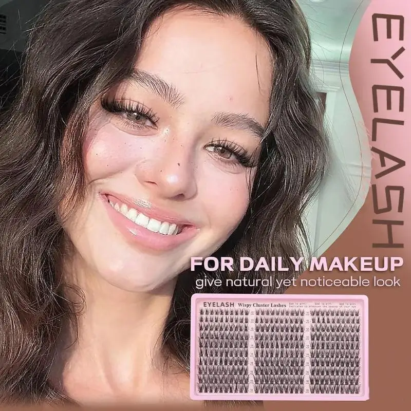 1Box Cluster Eyelash Extension 10-16mm Mix Fluffy Thick Lash Clusters Natural Eyelash Wispy Individual Eyelash Extension Cluster - view 2