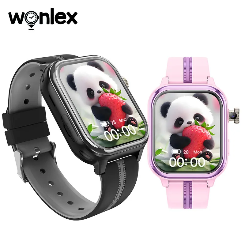 ساعة ذكية Wonlex KT39 4G للأطفال بنظام تحديد المواقع مع كاميرا دوران ونظام تحديد المواقع في الوقت الحقيقي جهاز تعقب الموقع 1 + 16 جيجابايت مكالمة فيديو للأطفال ساعة ذكية #1