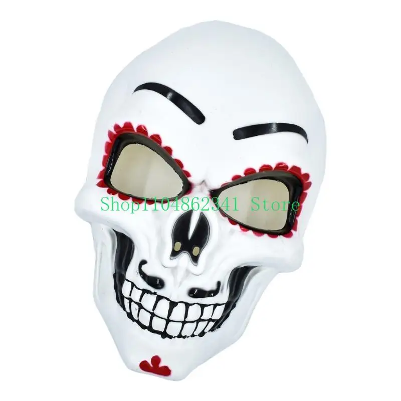 5asd Day of The Deads Mask Suger Skeleton Mask Halloween Cosplay Costume for Women Men