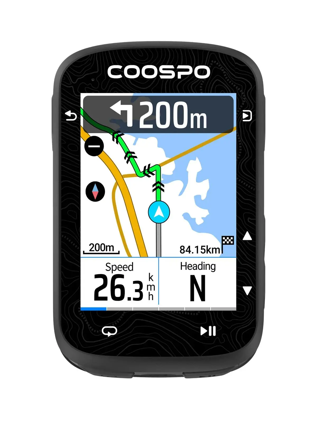 Coospo CS600 GPS-fietscomputer Fiets Kleurrijk touchscreen Snelheidsmeter Cyclus Digitale stopwatch Type-C Fietsen Kilometerteller - afbeelding 2