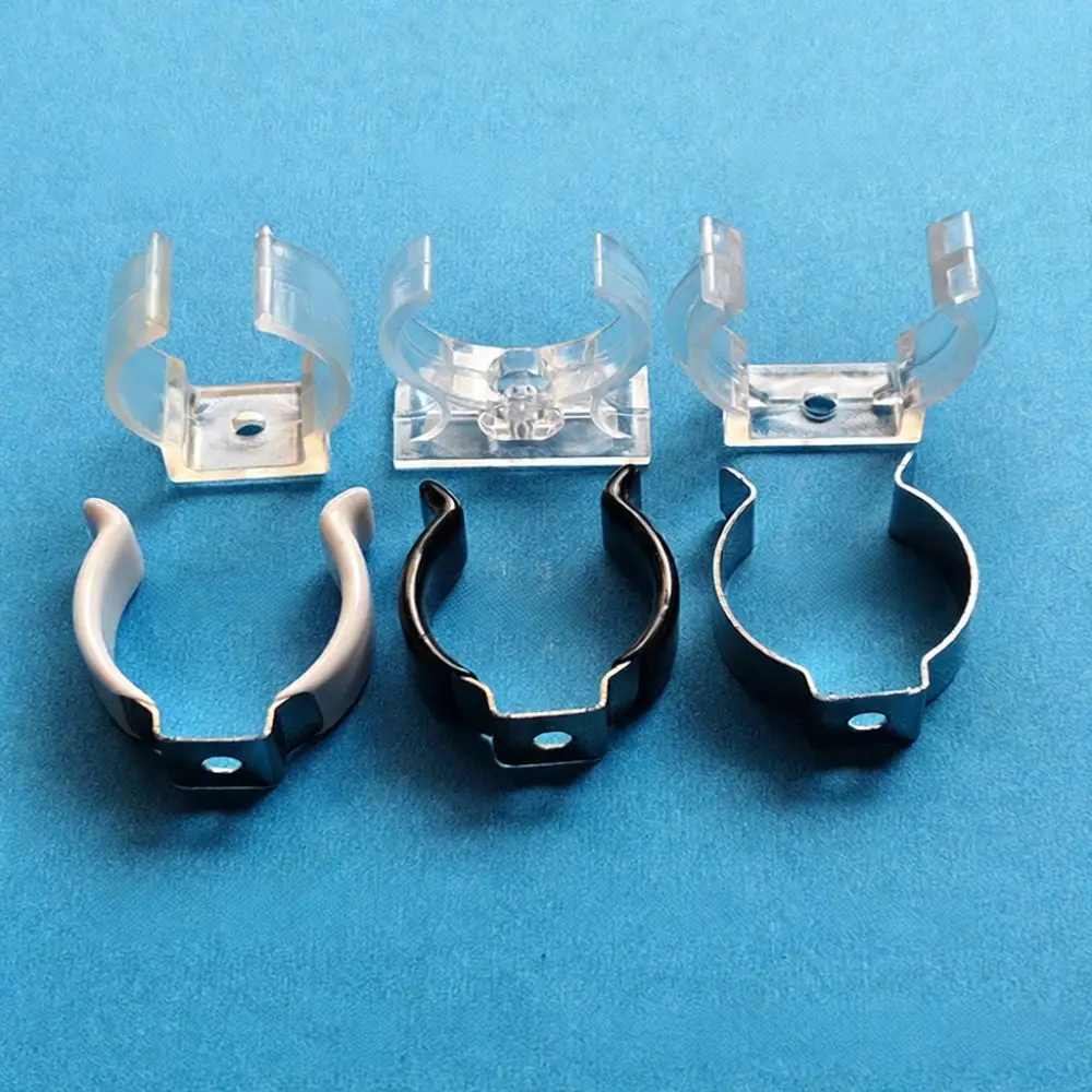 Lighting Fixture Accessory Stainless Steel Tube Support T4 T5 T6 T8 T10 T12 T13 Fluorescent Lamp Fixed Mounting Clip Holder