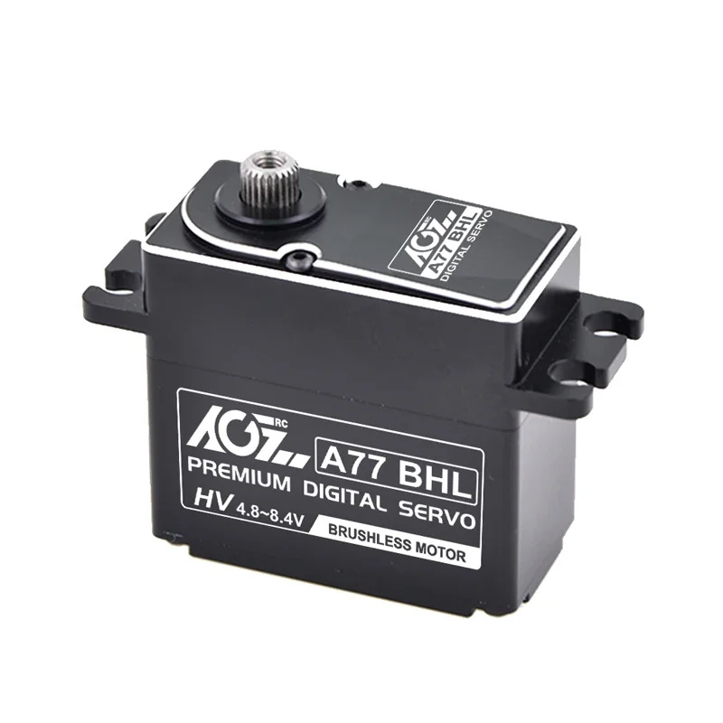 

AGFRC 24KG Digital Servo A77BHL Steel Gear 8.4V HV Brushless Servo Motor For 1/10 RC Off Road Rock Crawler Buggy Truck Airplane