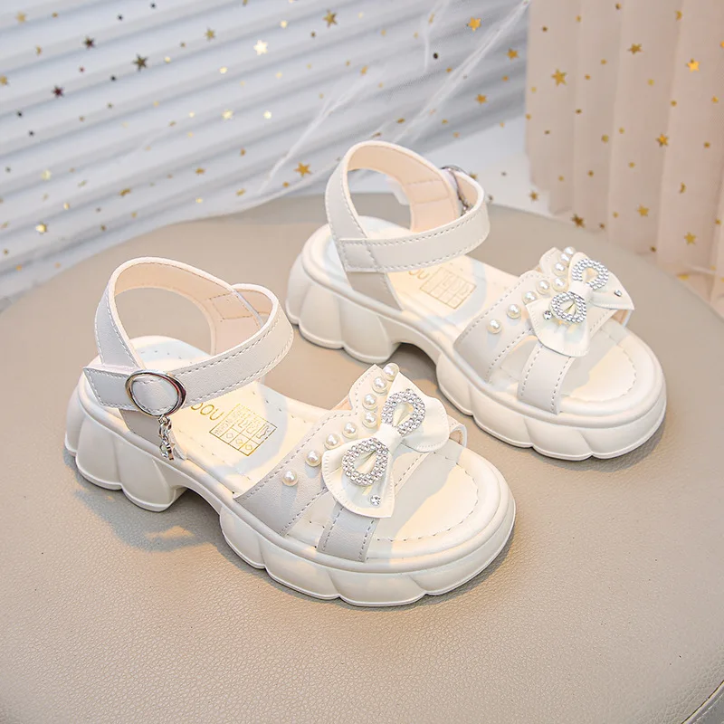 

Kids Sandals Bowknot Princess Sandals for Girls Summer Outdoor Beach Shoes Platform Sandals