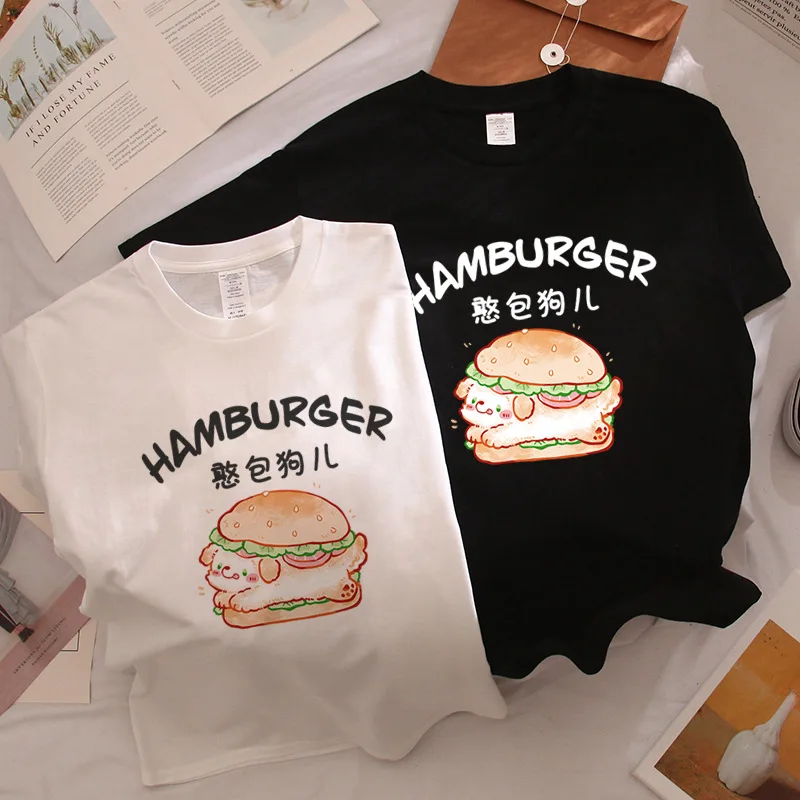 البلوز قميص Kawaii Harajuku الملابس لطيف الجرافيك تي شيرت مطبوع الملابس النسائية الفتيات الشارع ارتداء الإناث بلايز الكرتون الزي