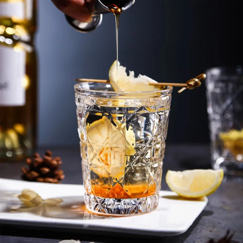 310ml Classic Travel Transparent Water Cup Creative Nordic Water Cups Thick Bottomed Cocktail Glass Whiskey Glasses Best Gift