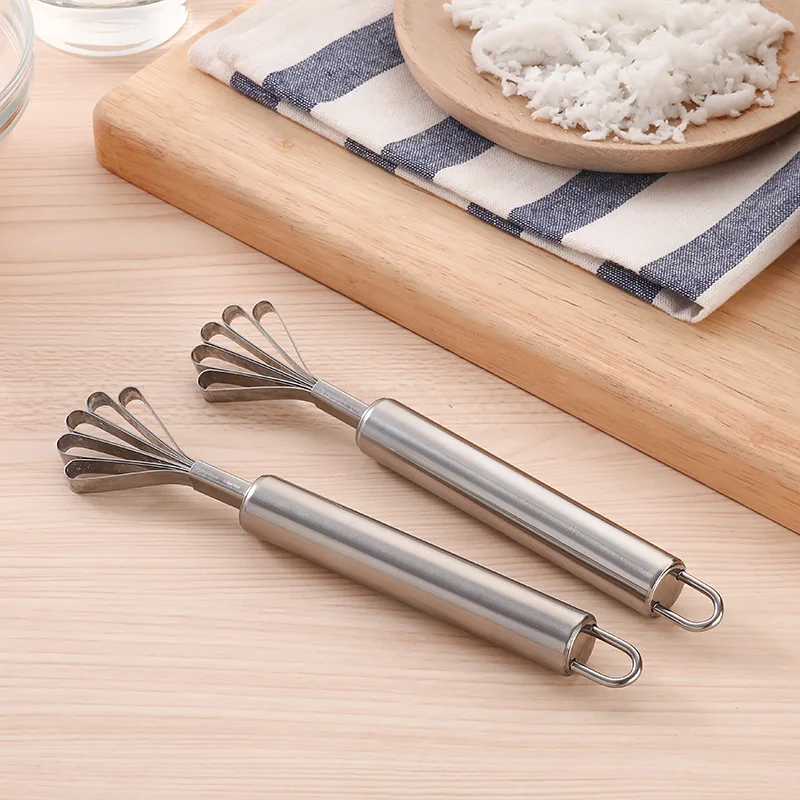 Coconut Planer Slicer Stainless Steel Coconut Shredded Scraper Coconut Meat Fish Planer Vegetable Grater Kitchen Supplies