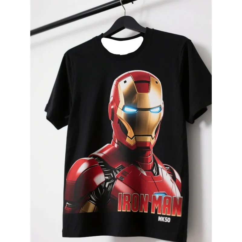 

MOTO-High - Quality 3D Printed Quick - Dry Tee, Iron Man MK50 Style for Adults