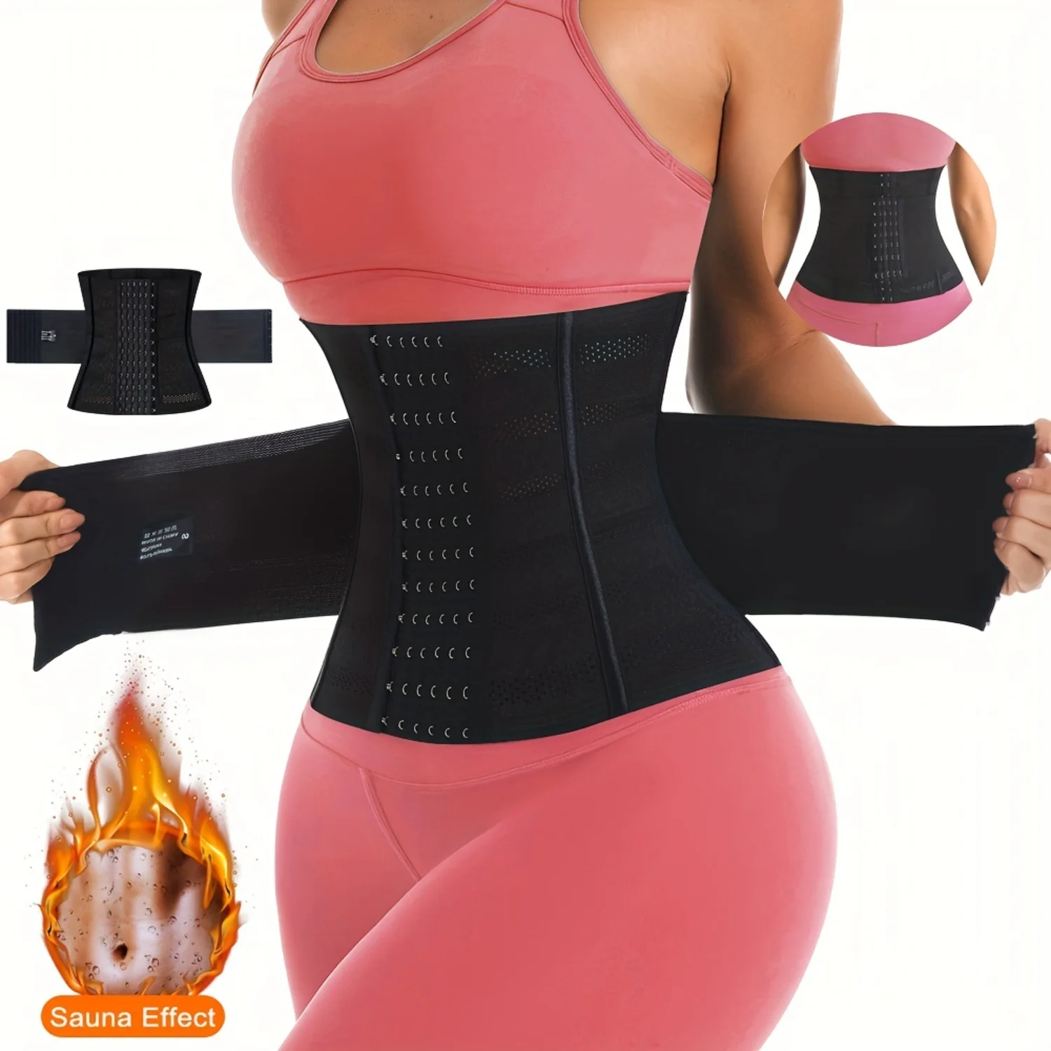 

Adjustable Waist Trainer, Slimming High Support Cincher With Metal Boning, Exquisitely Shape Hips & Butt, Women's Shapewear