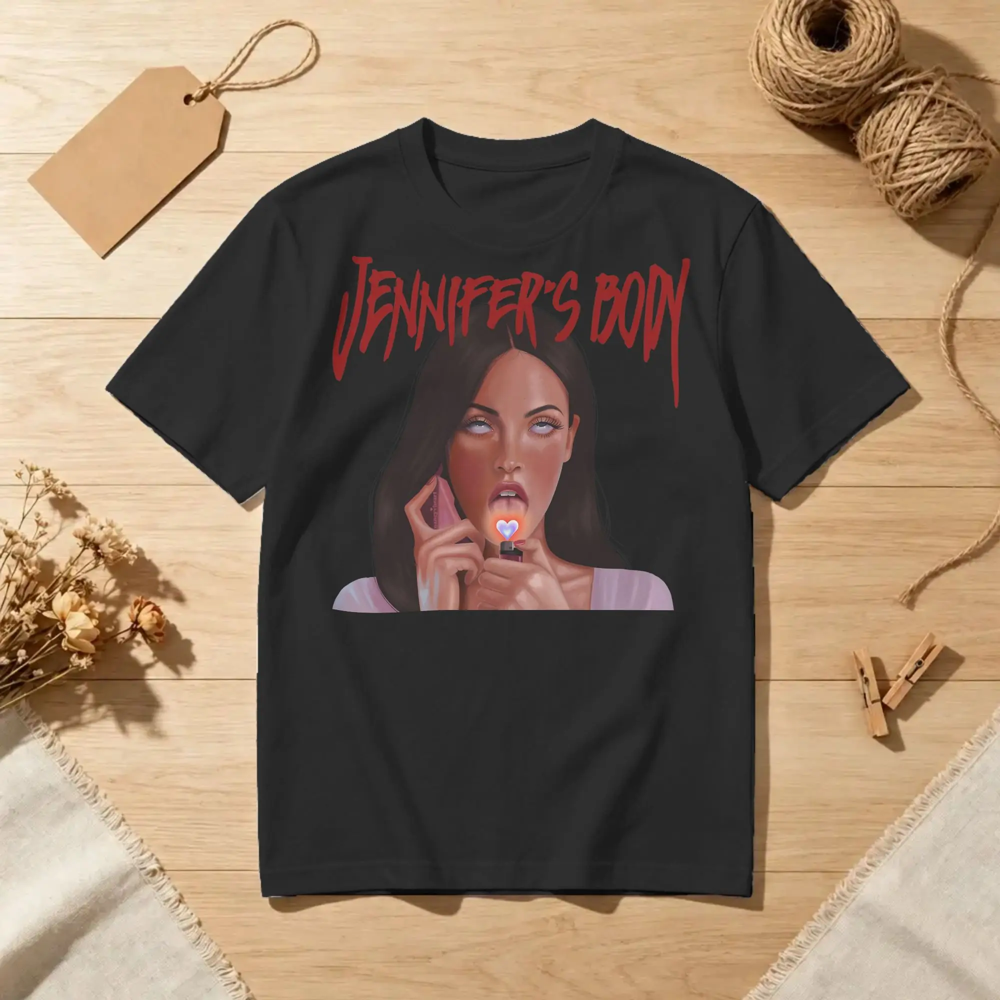 Jennifer's Body Check  for Men Women T Shirts  Awesome Tees Short Sleeve Round Neck T-Shirt Cotton Birthday Gift Tops