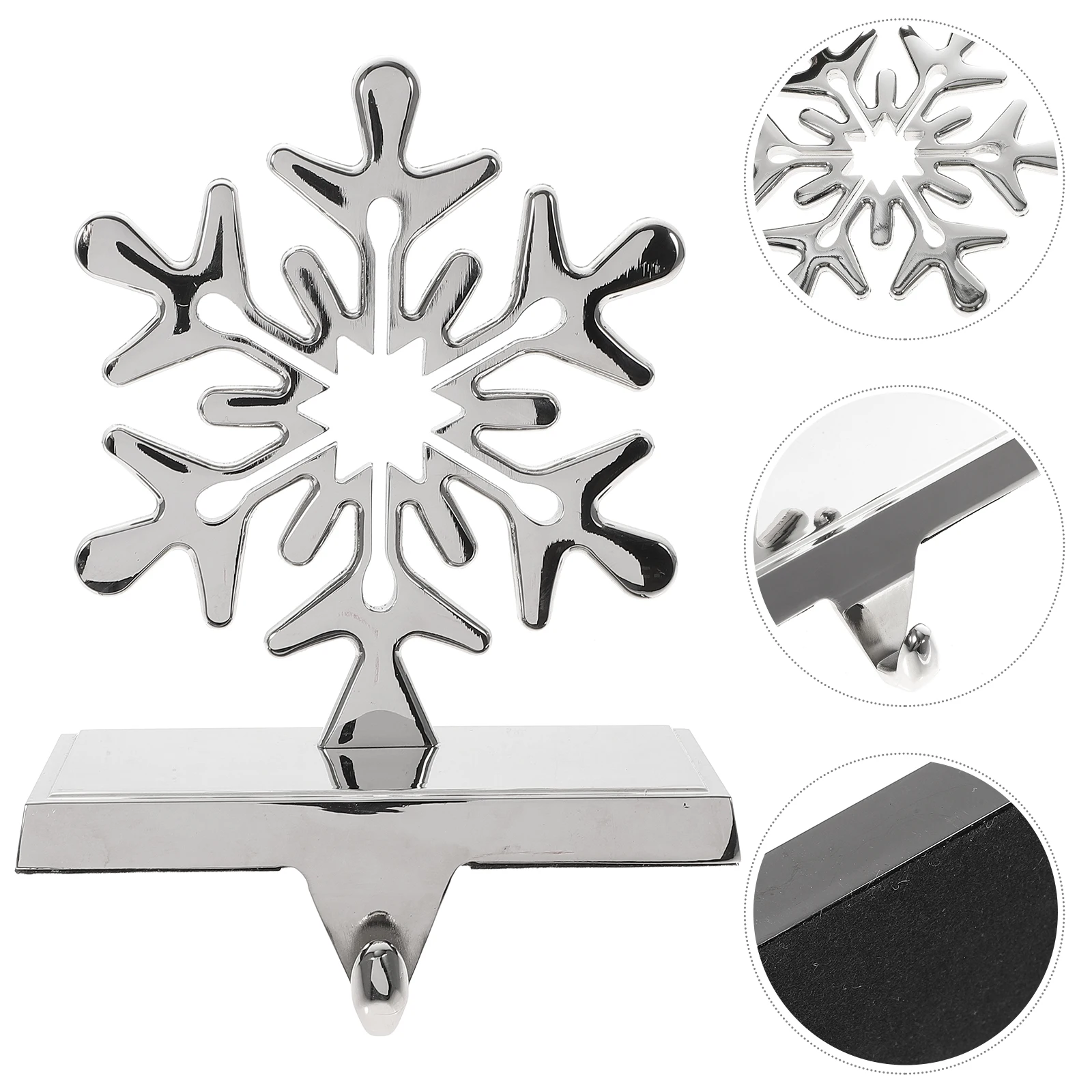 

Fireplace Metal Christmas Stocking Hook Decoration Zinc Alloy Holder Decoratons