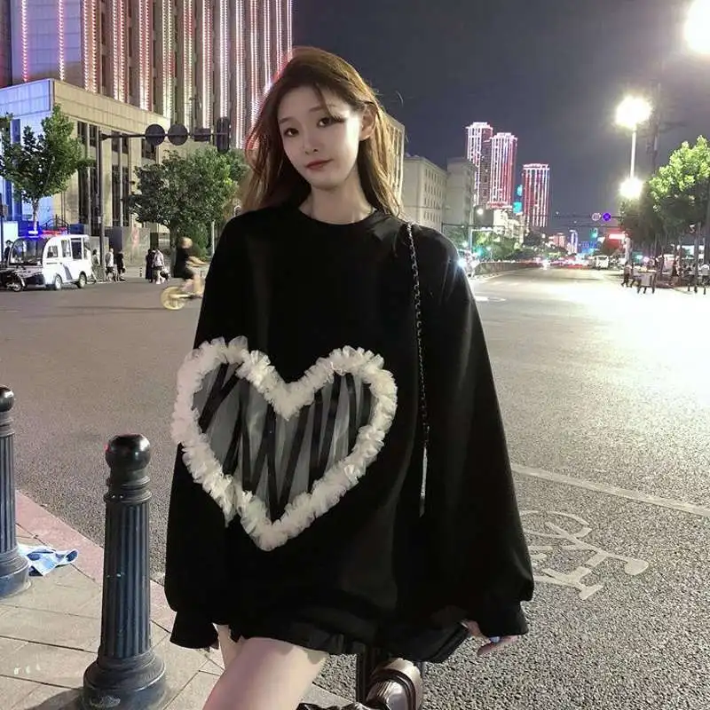 Felpe Donna Stampa animalier Minimalismo Flessibile Elegante Split Hipster Hiphop Mezza zip Ragazze stagionali Raglan fumé Rosso Scollo a V