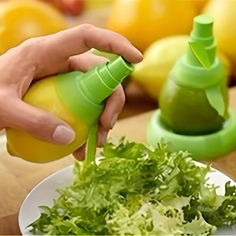 6 mini lemon juicers that can extract fresh juice for cooking and cocktails. Kitchen tools (1 large+1 small+circular base (set))