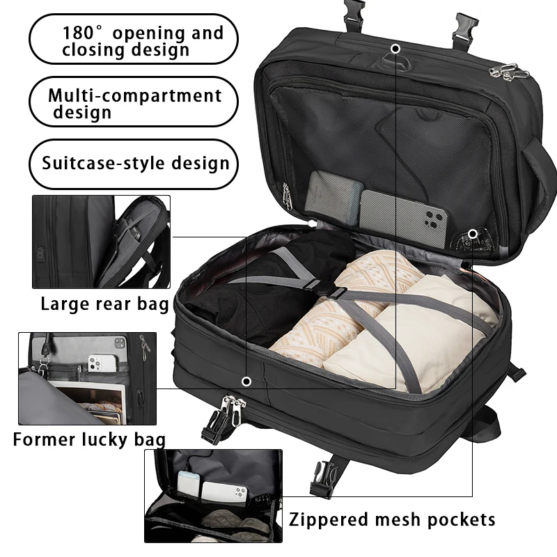 

Дорожный рюкзак, легкая деловая сумка для компьютера большой емкости, многофункциональный дорожный рюкзак с мягкой ручкой