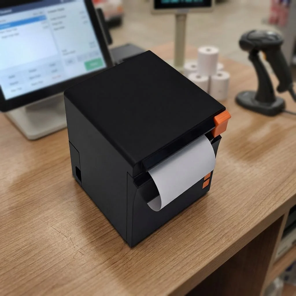 

80mm Thermal Receipt POS Printer with Auto Cutter Wireless Bluetooth USB LAN Retail Multifunctional Printer