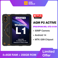 World Premiere AGM PAD P2 Active 11” FHD Rugged Tablet P2W Waterproof, Drop-proof, 8GB+256GB, Android 14, G99, Widevine L1