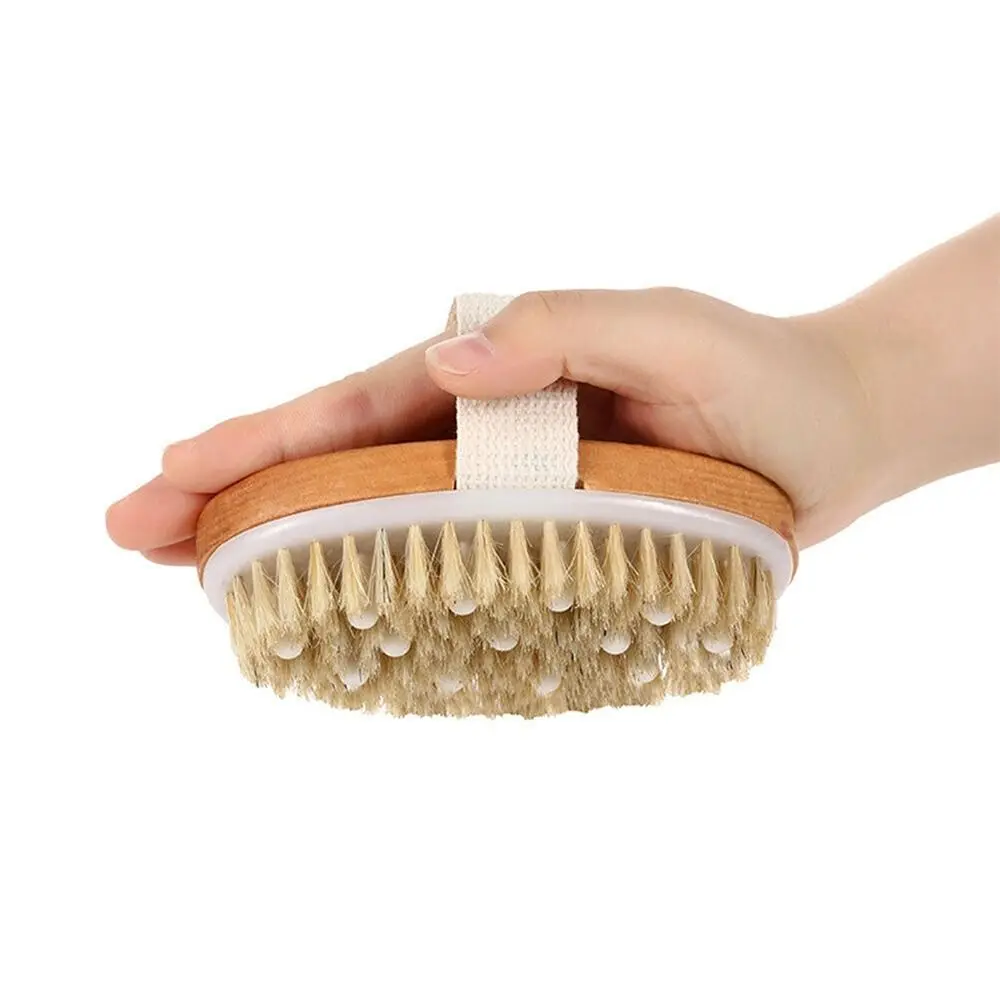 Shower Brush Soft Bristles Body Brush Cellulite Wet Dry Lymphatic Drainage Skin Exfoliating