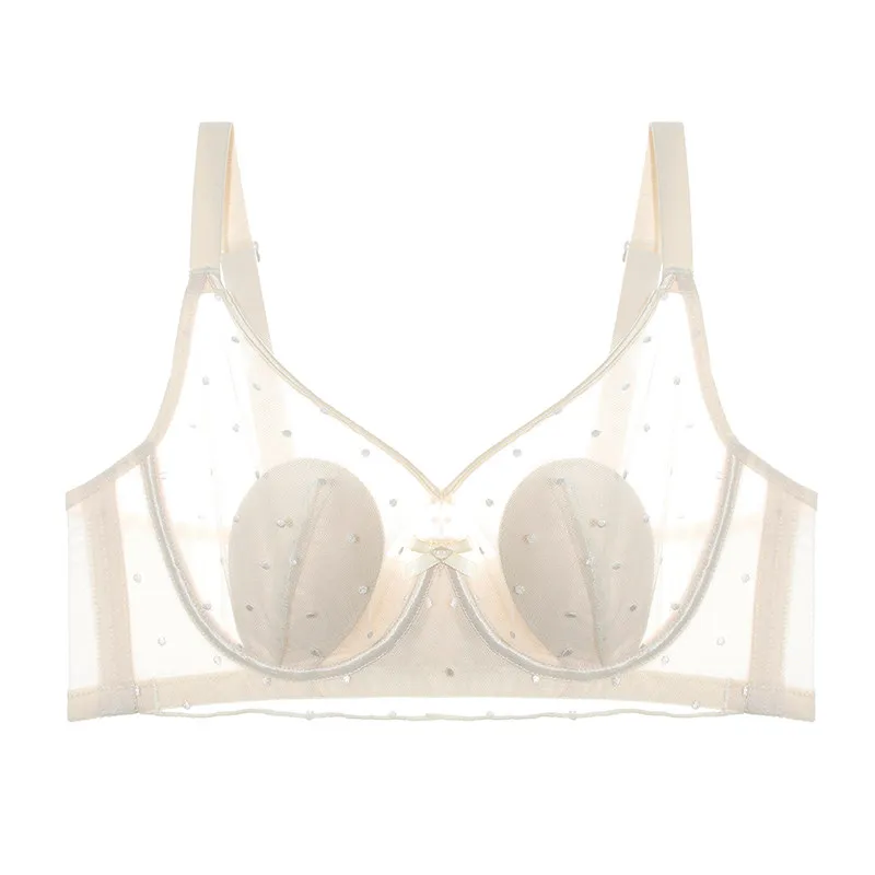 Full Cup Ultra Thin Brassiere Women Rabbit Ear Cup Soft Underwire Anti Sagging Supportive Bra Small Large Bust Intimates Bra