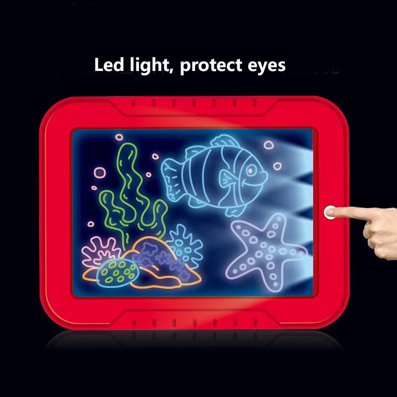 Magicpad Kids tavolo da disegno luminoso schermo a LED cartoni animati intelligenti scrittura pittura copia tavoletta giocattoli educativi per