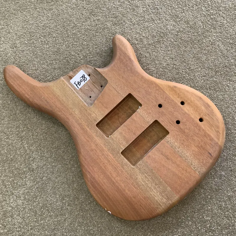 FB078  Solid Mahogany Wood for Active Electric Bass Body 5 or 6 String Version Right Hand Unfinished for DIY Replace Custom Orde