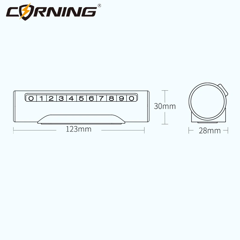 Car Temporary Parking Cards Phone Number Plates Car Temporary Parking Signs Parking Cards Car Interior Gadgets Auxiliary Plate