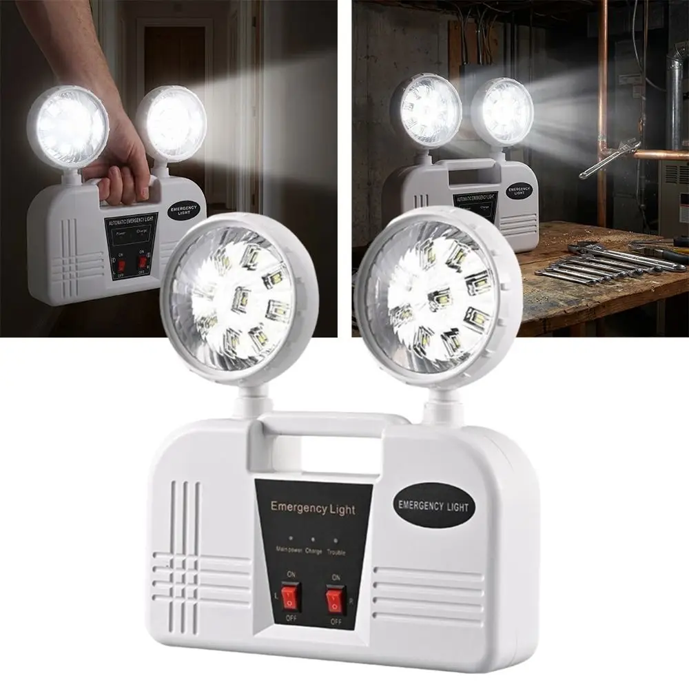 

LED Double Head Emergency Exit Light IP30 Emergency LED Emergency Evacuation Lamp Double Head Wall Lamp