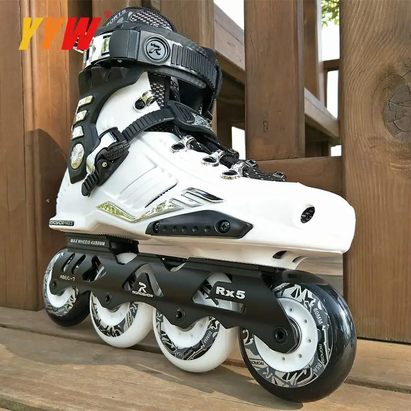 Adult Roller Skates Men Women Skates Roller Beginners Flat Shoes ABEC-7 Roller Skating Shoes Wheels Sliding Free Skating Patines