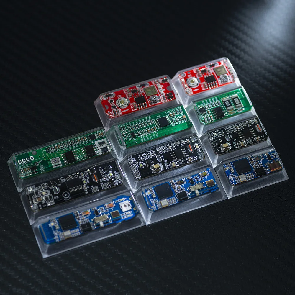 Circuit Board Keycap Split Space 1.75U 2.25U2.75U Cherry Profile Key Caps Mechanical Keyboard Handmade Resin Artisan Keycaps